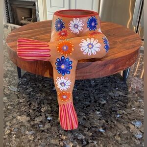 The Original PotHead Pot Leg Planter Flower Pot Artisan Tuti Handcrafted Mexican